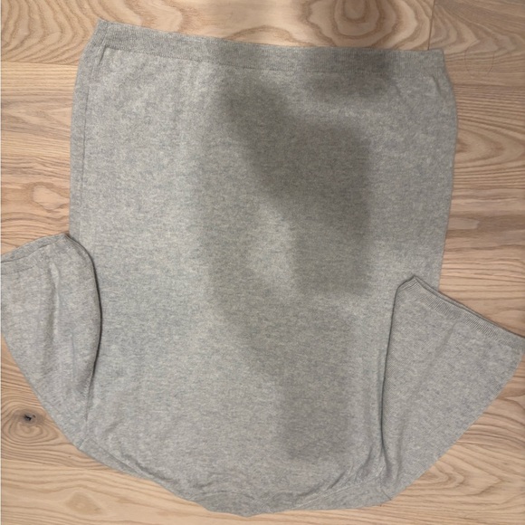 Tibi Light Gray Short-Sleeve Knit Top - Picture 5 of 5